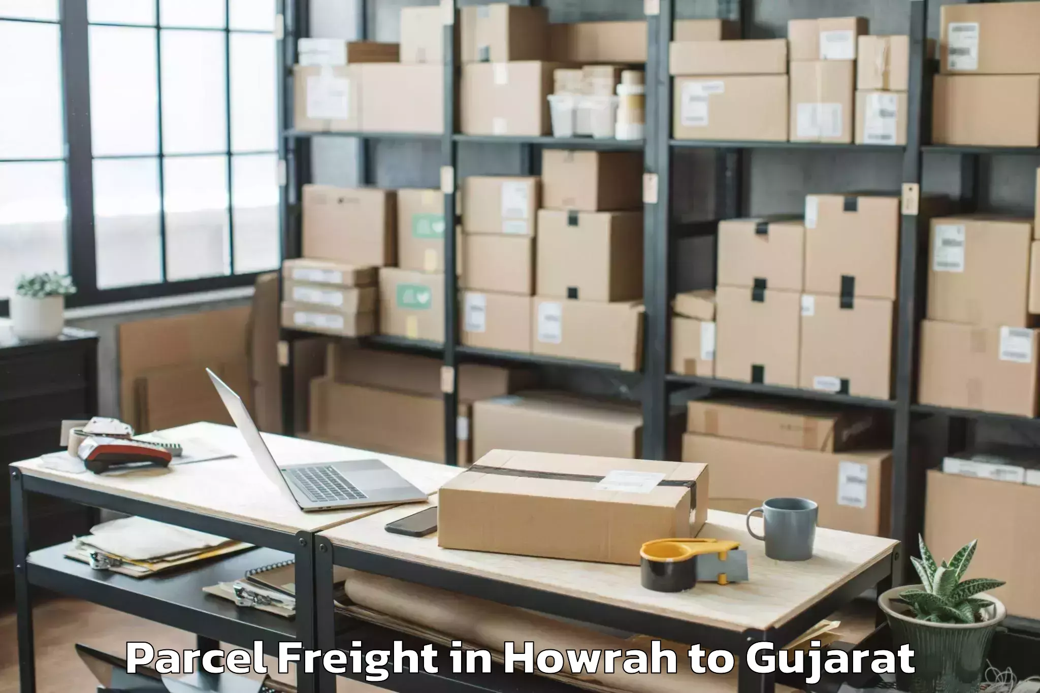 Expert Howrah to Kaprada Parcel Freight